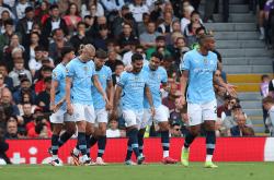 曼城2-0富勒姆 获联赛第三