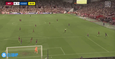 半场-加西亚捅射破门库巴西失误送礼 巴塞罗那暂1-1神户胜利船